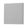ENERJ Smart 2 Gang Touch Switch, White - SHA5313