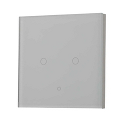 ENERJ Smart 2 Gang Touch Switch, White - SHA5313