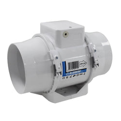 Blauberg Turbo E 100mm (4") In-line Powerful Mixed Flow Duct Extractor Fan - TURBO-E-100