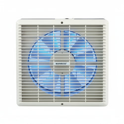 Manrose 230mm (9") Wall/Window Extractor Fan with Pullcord & Fixed Grill - WF230P