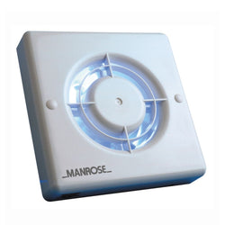 Manrose 100mm Axial Extractor Fan with Pullcord Switch - XF100P