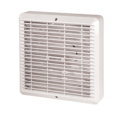 Manrose 230mm (9") Wall/Ceiling Extractor Fan With Pull Cord, Manual - XFS230MP