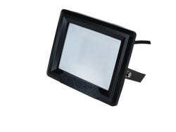 Robus HiLume 50W LED flood light, IP65, Black, 4000K, c/w 1m flex - RHL5040-04