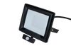 Robus HiLume 50W LED flood light with PIR, IP65, Black, 4000K, c/w 1m flex - RHL5040P-04
