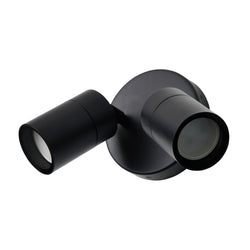 Forum Leto Adjustable Twin GU10 Spotlight IP65 - Black - ZN-34018-SBLK