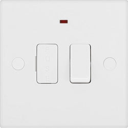 BG 900 Series 13A 1 Gang Switched Fused Spur with Neon - White  - 951W