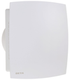 Deta 4" Extractor Fan With Flat Fascia and Timer 100mm White - DT4631