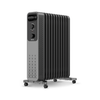Devola 2500W Oil Filled Radiator with Mechanical Timer, Anthracite - DVOFRM2500B