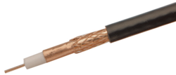 Deta CAI Approved - CT100 Satellite Coax Cable 100m - Black - DT535BK