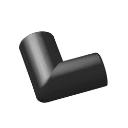 D-Line Micro+ Clip-Over Flat Bend for Trunking 20x10mm Black - FLFB2010B