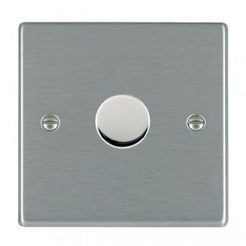 Hamilton Hartland 100W 1 Gang 2 Way Push On/Off Rotary LED Dimmer Swit ...