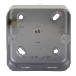 Knightsbridge Metal Clad 1G Back Box - M8700