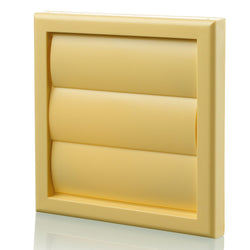 Blauberg Plastic Gravity Shutter Vent - 100mm - Cotswold Stone - DECOR155X155-100SGCOTSWOLDSTONE