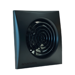 Envirovent Silent 100mm with Adjustable Timer & Adjustable Humidity Sensor, Black - SIL100HT-B