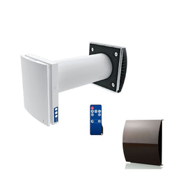 Blauberg Decentralised Single Room Heat Recovery Unit - WiFi - Brown Cowl - VENTO-DUO-AIR-BRO