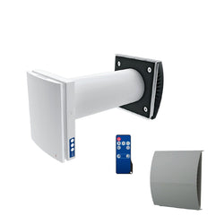 Blauberg Decentralised Single Room Heat Recovery Unit - WiFi - Grey Cowl - VENTO-DUO-AIR-GRY