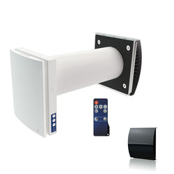 Blauberg Decentralised Single Room Heat Recovery Unit - WiFi - Black Cowl - VENTO-MIDI-AIR-BLACK