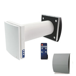 Blauberg Decentralised Single Room Heat Recovery Unit - WiFi - Grey Cowl - VENTO-MAXI-AIR-GRY