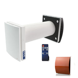 Blauberg Decentralised Single Room Heat Recovery Unit - WiFi - Terracotta Cowl - VENTO-MIDI-AIR-TER