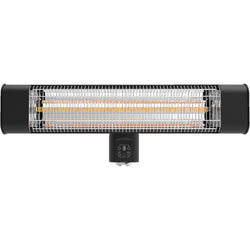 Devola Platinum 1.8kW Wall Mounted Infrared Patio Heater - Black - DVPH18PWMB