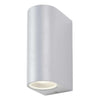 Forum Antar Wall GU10 Up/Downlight IP44 - Silver - ZN-20930-SIL