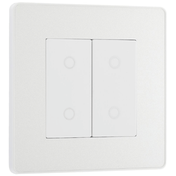 BG Evolve Pearl White 200W Double Touch Dimmer Switch 2-Way Secondary - PCDCLTDS2W