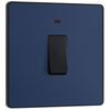 BG Evolve Matt Blue Double Pole 20A Switch With Power LED Indicator - PCDDB31B
