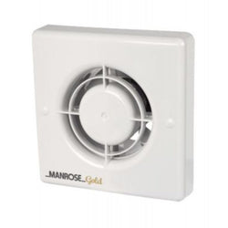 Manrose 12W Gold Axial Bathroom Extractor Fan with Timer - MG100T