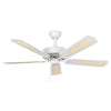 Fantasia Classic 52inch. Ceiling Fan without Light - Gloss White - 110033