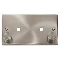 Click Scolmore Deco 1 Gang 1630W Max 2 Unfurnished Dimmer Plate and Knob - VPSC186