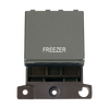 Click Scolmore MiniGrid 20A Double-Pole Ingot Freezer Switch Black Nickel - MD022BN-FZ