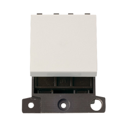 Click Scolmore MiniGrid 250V 32A Double-Pole Switch Module White - MD032PW