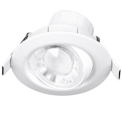 Aurora Enlite 8W Adjustable Dimmable Integrated Downlight IP44 Cool White - EN-DDL10260/40