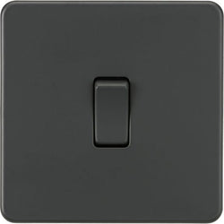 Knightsbridge Screwless 10AX Intermediate Switch - Anthracite - SF1200AT
