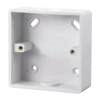 Click Scolmore Mode 1 Gang 29mm PVC Pattress Box Polar White - CMA240