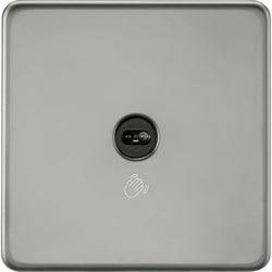 MLA Knightsbridge 230V 1G 1-Way Touchless Switch Black Nickel - SFTS1BN