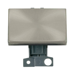Click Scolmore MiniGrid 10A 2 Way Paddle Ingot Module Satin Chrome - MD009SC