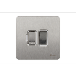 Schneider USFP 13A Switched FCU White Insert - Stainless Steel - GU5410WSS