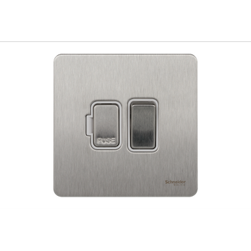 Schneider USFP 13A Switched FCU White Insert - Stainless Steel - GU5410WSS