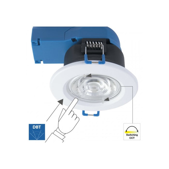 Megaman Tego 2 7.5W LED Fire Rated Dual Beam / Colour Selectable 