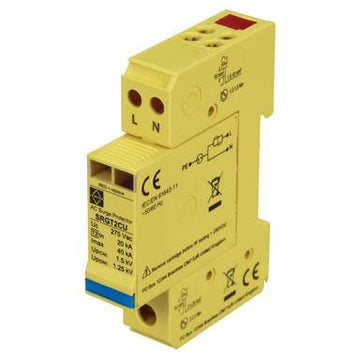 Lewden 20kA 1 Module Single Pole Type 2 Surge Protector - SRGT2CU