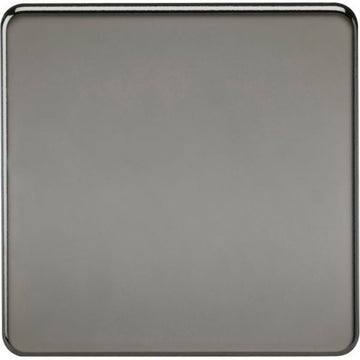 MLA Knightsbridge Screwless 1G Blanking Plate Black Nickel - SF8350BN