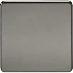 MLA Knightsbridge Screwless 1G Blanking Plate Black Nickel - SF8350BN