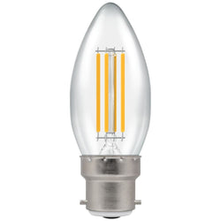 Crompton LED Candle Filament Clear 6.5W 2700K BC-B22d - CROM12769