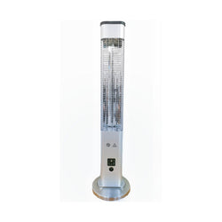 Devola Platinum 1.2kW Floor Standing Patio Heater with Remote Control IP65 Silver - DVPH12PFSSL