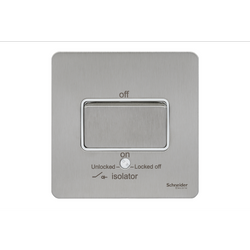 Schneider USFP 10A 3P Isolator Switched White Insert - Stainless Steel - GU1413WSS