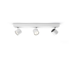 Philips Star Triple 13.5W LED Spotlights 1500Lm IP44 Dimmable 2700K White - 915005307301