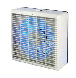 Manrose 300mm/12 Inch Manual Window Fan with Pullcord & Internal Shutters - WF300MP