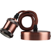 Kosnic 60w Red/Bfronze Chrome Calla Cable Set E27 - KPDTCS1E27-RBR