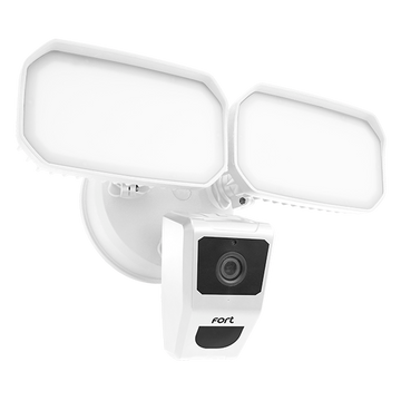 ESP Fort Wi-Fi Security Camera With Twin Flood Lights White - ECSPCAMFLW